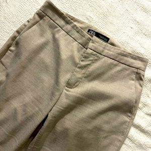 Zara Ankle Pants, size 26, Khaki, worn but good condition